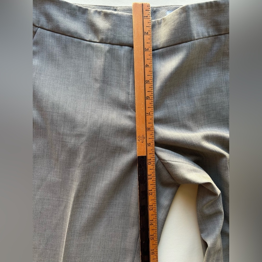 New Classiques Entier Gray Women's Trousers size 8 100% wool /laine - Picture 4 of 10